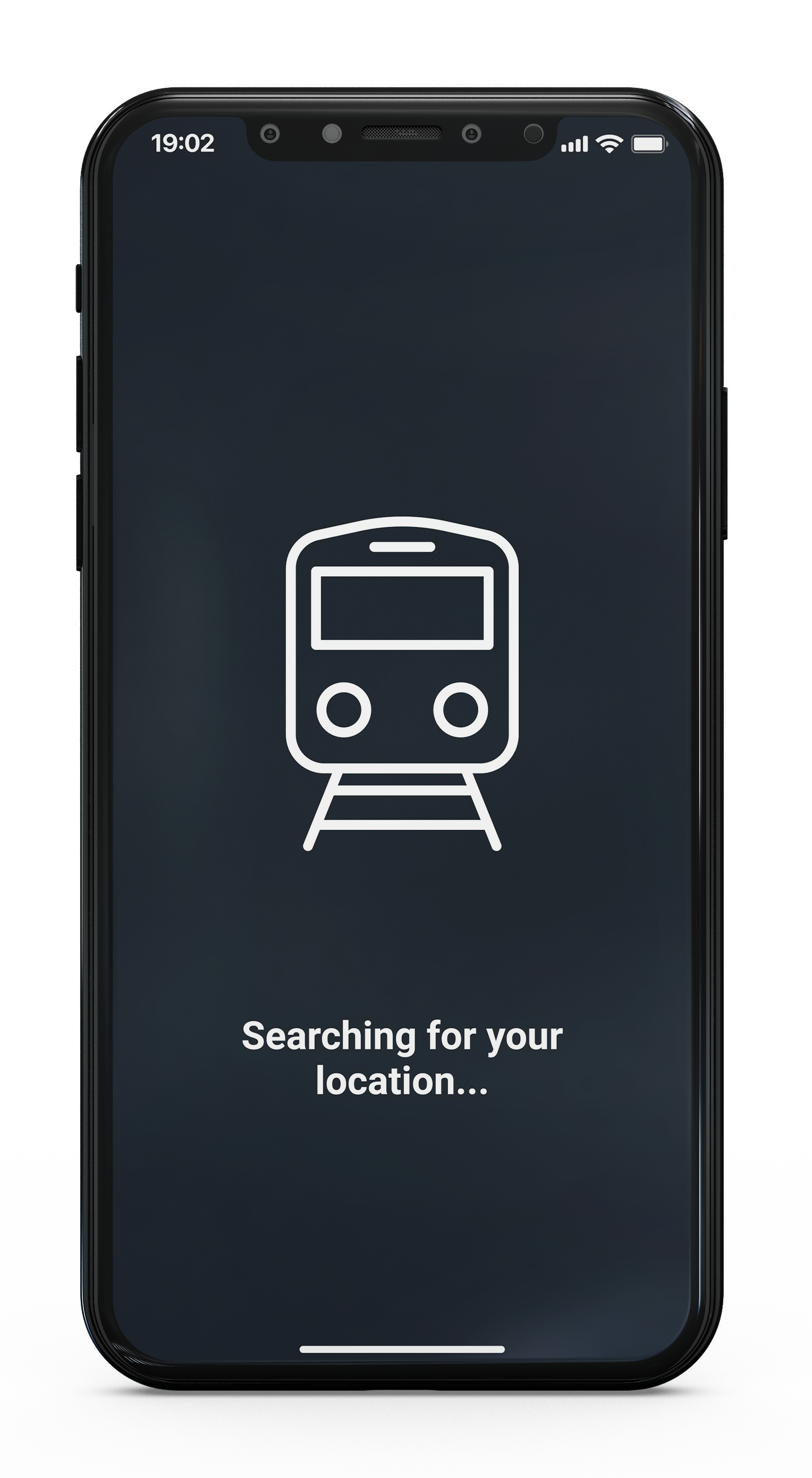 Searching for your location, loading screen