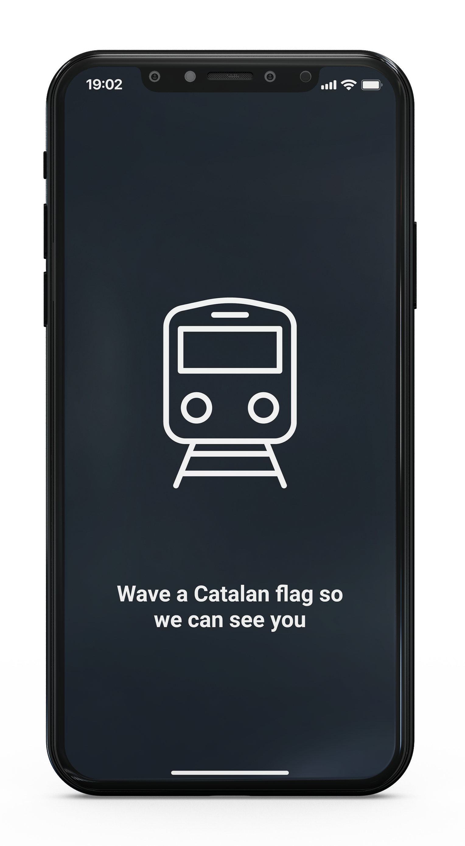 Wave a catalan flag, loading screen