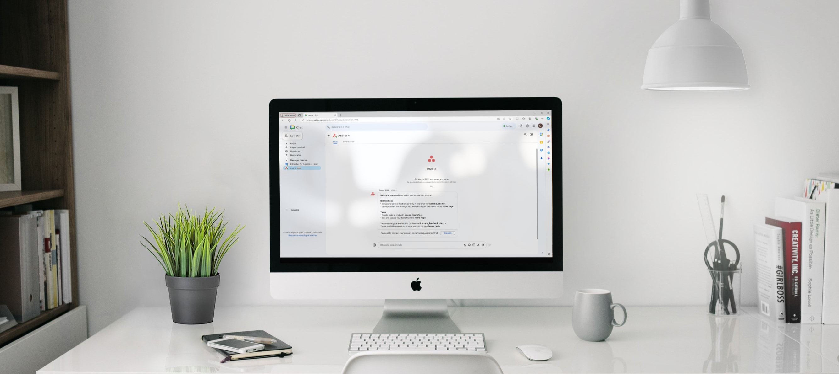 Google Chat mock